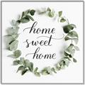Picture of Home Wreath _GroupedProduct_Square_Canvas_Framed_