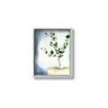 Picture of Green leaves  Pot _GroupedProduct_Rectangle_Portrait_Canvas_Framed_