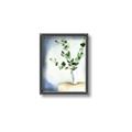 Picture of Green leaves  Pot _GroupedProduct_Rectangle_Portrait_Canvas_Framed_