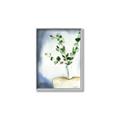 Picture of Green leaves  Pot _GroupedProduct_Rectangle_Portrait_Canvas_Framed_