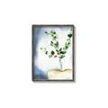 Picture of Green leaves  Pot _GroupedProduct_Rectangle_Portrait_Canvas_Framed_