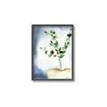 Picture of Green leaves  Pot _GroupedProduct_Rectangle_Portrait_Canvas_Framed_