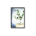 Picture of Green leaves  Pot _GroupedProduct_Rectangle_Portrait_Canvas_Framed_