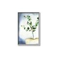 Picture of Green leaves  Pot _GroupedProduct_Rectangle_Portrait_Canvas_Framed_