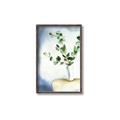 Picture of Green leaves  Pot _GroupedProduct_Rectangle_Portrait_Canvas_Framed_