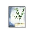 Picture of Green leaves  Pot _GroupedProduct_Rectangle_Portrait_Canvas_Framed_