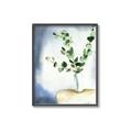 Picture of Green leaves  Pot _GroupedProduct_Rectangle_Portrait_Canvas_Framed_