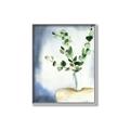Picture of Green leaves  Pot _GroupedProduct_Rectangle_Portrait_Canvas_Framed_