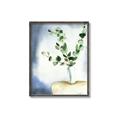 Picture of Green leaves  Pot _GroupedProduct_Rectangle_Portrait_Canvas_Framed_
