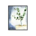 Picture of Green leaves  Pot _GroupedProduct_Rectangle_Portrait_Canvas_Framed_