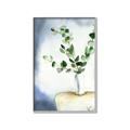 Picture of Green leaves  Pot _GroupedProduct_Rectangle_Portrait_Canvas_Framed_