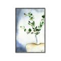 Picture of Green leaves  Pot _GroupedProduct_Rectangle_Portrait_Canvas_Framed_
