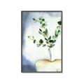 Picture of Green leaves  Pot _GroupedProduct_Rectangle_Portrait_Canvas_Framed_