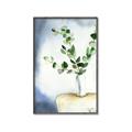 Picture of Green leaves  Pot _GroupedProduct_Rectangle_Portrait_Canvas_Framed_