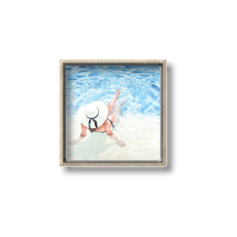 Picture of Wading at the Beach _GroupedProduct_Square_Canvas_Framed_