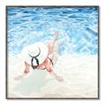 Picture of Wading at the Beach _GroupedProduct_Square_Canvas_Framed_
