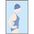 Picture of Swim Competition I  _GroupedProduct_Rectangle_Portrait_Canvas_Framed_
