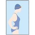 Picture of Swim Competition I  _GroupedProduct_Rectangle_Portrait_Canvas_Framed_