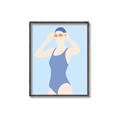 Picture of Swim Competition II  _GroupedProduct_Rectangle_Portrait_Canvas_Framed_