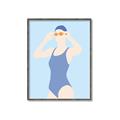 Picture of Swim Competition II  _GroupedProduct_Rectangle_Portrait_Canvas_Framed_