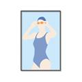 Picture of Swim Competition II  _GroupedProduct_Rectangle_Portrait_Canvas_Framed_