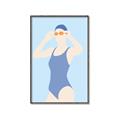 Picture of Swim Competition II  _GroupedProduct_Rectangle_Portrait_Canvas_Framed_