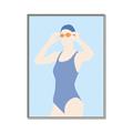 Picture of Swim Competition II  _GroupedProduct_Rectangle_Portrait_Canvas_Framed_