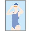 Picture of Swim Competition II  _GroupedProduct_Rectangle_Portrait_Canvas_Framed_