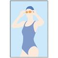 Picture of Swim Competition II  _GroupedProduct_Rectangle_Portrait_Canvas_Framed_