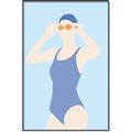Picture of Swim Competition II  _GroupedProduct_Rectangle_Portrait_Canvas_Framed_