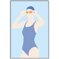 Picture of Swim Competition II  _GroupedProduct_Rectangle_Portrait_Canvas_Framed_