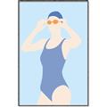 Picture of Swim Competition II  _GroupedProduct_Rectangle_Portrait_Canvas_Framed_