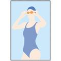 Picture of Swim Competition II  _GroupedProduct_Rectangle_Portrait_Canvas_Framed_
