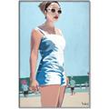 Picture of Beach Walk  _GroupedProduct_Rectangle_Portrait_Canvas_Framed_