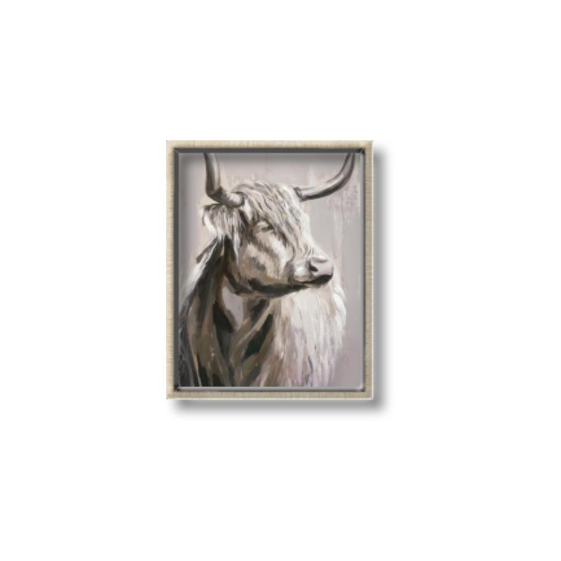 Picture of Harry the Highland _GroupedProduct_Rectangle_Portrait_Canvas_Framed_