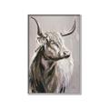 Picture of Harry the Highland _GroupedProduct_Rectangle_Portrait_Canvas_Framed_