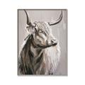 Picture of Harry the Highland _GroupedProduct_Rectangle_Portrait_Canvas_Framed_