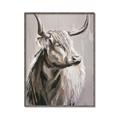 Picture of Harry the Highland _GroupedProduct_Rectangle_Portrait_Canvas_Framed_