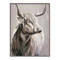 Picture of Harry the Highland _GroupedProduct_Rectangle_Portrait_Canvas_Framed_