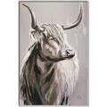 Picture of Harry the Highland _GroupedProduct_Rectangle_Portrait_Canvas_Framed_