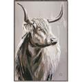 Picture of Harry the Highland _GroupedProduct_Rectangle_Portrait_Canvas_Framed_
