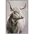 Picture of Harry the Highland _GroupedProduct_Rectangle_Portrait_Canvas_Framed_
