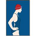 Picture of Swim Competition III  _GroupedProduct_Rectangle_Portrait_Canvas_Framed_
