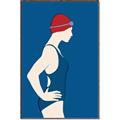 Picture of Swim Competition III  _GroupedProduct_Rectangle_Portrait_Canvas_Framed_