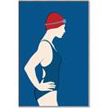 Picture of Swim Competition III  _GroupedProduct_Rectangle_Portrait_Canvas_Framed_