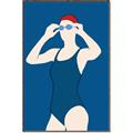 Picture of Swim Competition IV  _GroupedProduct_Rectangle_Portrait_Canvas_Framed_