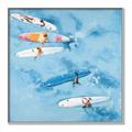 Picture of Surfboarders I  _GroupedProduct_Square_Canvas_Framed_