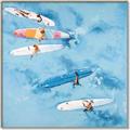 Picture of Surfboarders I  _GroupedProduct_Square_Canvas_Framed_