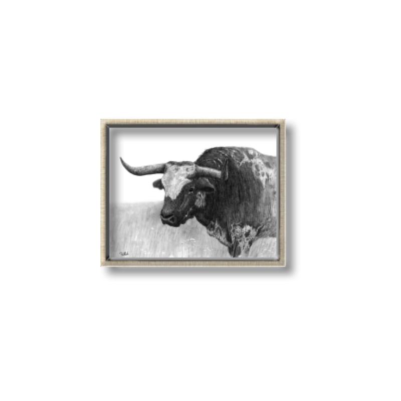 Picture of Big Cattle  _GroupedProduct_Rectangle_Landscape_Canvas_Framed_