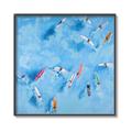Picture of Surfboarders II  _GroupedProduct_Square_Canvas_Framed_